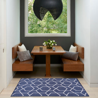 The Rug Corner Nourison Home Horizon Indoor/Outdoor HOZ01 NAVY Area Rugs  