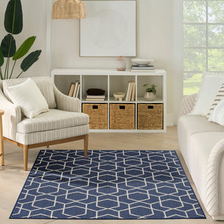 The Rug Corner Nourison Home Horizon Indoor/Outdoor HOZ01 NAVY Area Rugs  