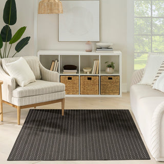 The Rug Corner Nourison Home Horizon Indoor/Outdoor 2' x 3' Black Area Rug Horizon Indoor/Outdoor HOZ02 BLACK Area Rugs  