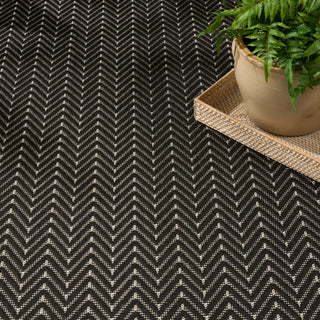 The Rug Corner Nourison Home Horizon Indoor/Outdoor 2' x 3' Black Area Rug Horizon Indoor/Outdoor HOZ02 BLACK Area Rugs  