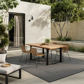 The Rug Corner Nourison Home Horizon Indoor/Outdoor 2' x 3' Black Area Rug Horizon Indoor/Outdoor HOZ02 BLACK Area Rugs  