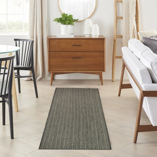The Rug Corner Nourison Home Horizon Indoor/Outdoor 2' x 3' Charcoal Area Rug Horizon Indoor/Outdoor HOZ02 CHARC Area Rugs  