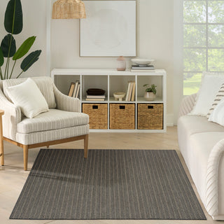 The Rug Corner Nourison Home Horizon Indoor/Outdoor 2' x 3' Charcoal Area Rug Horizon Indoor/Outdoor HOZ02 CHARC Area Rugs  