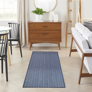 The Rug Corner Nourison Home Nourison Home - Horizon Indoor/Outdoor Navy Area Rug HOZ02  