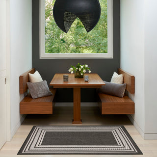 The Rug Corner Nourison Home Nourison Home - Horizon Indoor/Outdoor Black Area Rug HOZ03  