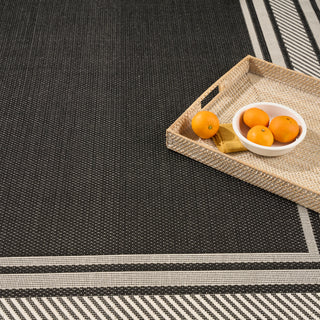 The Rug Corner Nourison Home Nourison Home - Horizon Indoor/Outdoor Black Area Rug HOZ03  