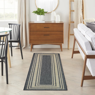 The Rug Corner Nourison Home Horizon Indoor/Outdoor 2' x 3' Charcoal Area Rug Horizon Indoor/Outdoor HOZ03 CHARC Area Rugs  