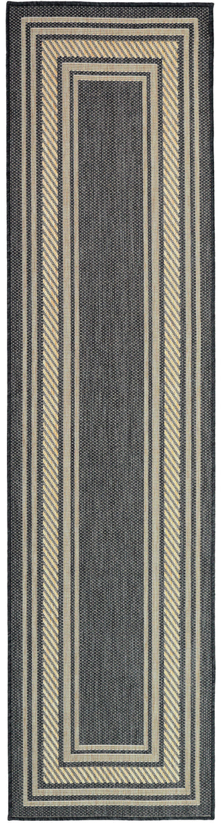The Rug Corner Nourison Home Horizon Indoor/Outdoor 2' x 3' Charcoal Area Rug Horizon Indoor/Outdoor HOZ03 CHARC Area Rugs  