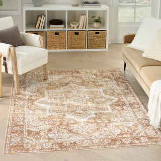 The Rug Corner Nourison Home Nourison Home - Astra Machine Washable Rust Area Rug ASW12  
