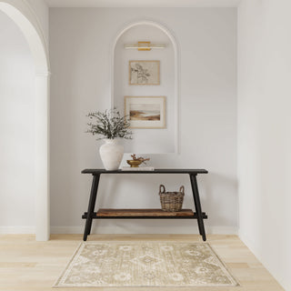 The Rug Corner Nourison Home Nourison Home - Astra Machine Washable Ivory/Gold Area Rug ASW19  