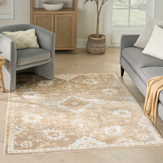 The Rug Corner Nourison Home Nourison Home - Astra Machine Washable Ivory/Gold Area Rug ASW19  