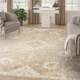The Rug Corner Nourison Home Nourison Home - Astra Machine Washable Ivory/Gold Area Rug ASW19  