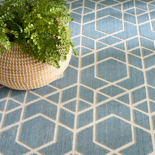 The Rug Corner Nourison Home Nourison Home - Washable Charm Blue/Ivory Area Rug WCH01  