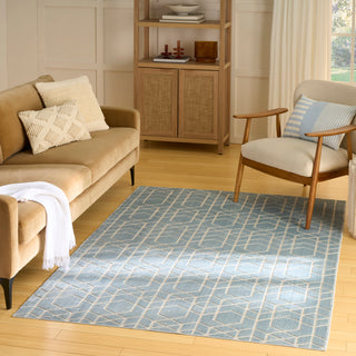 The Rug Corner Nourison Home Nourison Home - Washable Charm Blue/Ivory Area Rug WCH01  