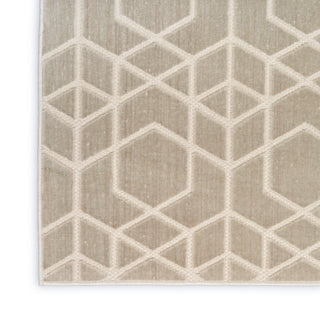 The Rug Corner Nourison Home Nourison Home - WAshable Charm Silver/Ivory Area Rug WCH01  