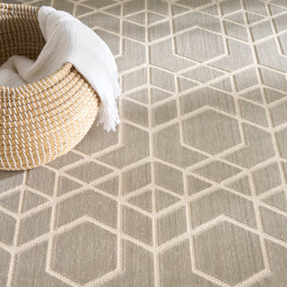 The Rug Corner Nourison Home Nourison Home - WAshable Charm Silver/Ivory Area Rug WCH01  
