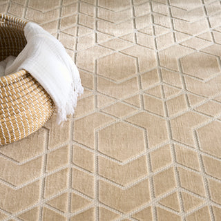 The Rug Corner Nourison Home Nourison Home - Washable Charm Beige/Ivory Area Rug WCH01  