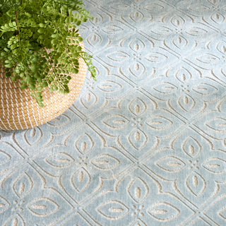 The Rug Corner Nourison Home Nourison Home - Washable Charm Blue/Ivory Area Rug WCH03  
