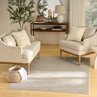 The Rug Corner Nourison Home Washable Charm WCH03 SILIV Area Rugs  