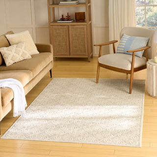 The Rug Corner Nourison Home Washable Charm WCH03 IVORY Area Rugs  