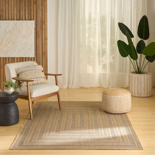 The Rug Corner Nourison Home Nourison Home - Tulum Taupe/Green Area Rug TLM04  