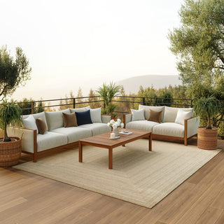 The Rug Corner Nourison Home Nourison Home - Tulum Taupe/Green Area Rug TLM04  