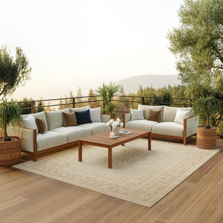 The Rug Corner Nourison Home Tulum TLM05 CREAM Area Rugs  