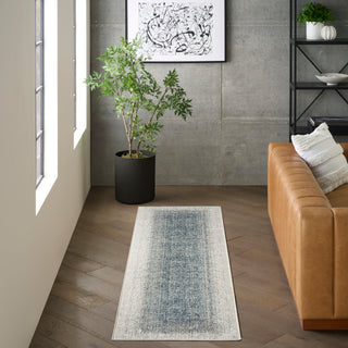 The Rug Corner DKNY Grand Street GRN03 IVBLU Area Rugs  