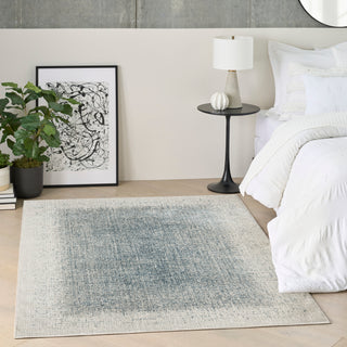 The Rug Corner DKNY Grand Street GRN03 IVBLU Area Rugs  