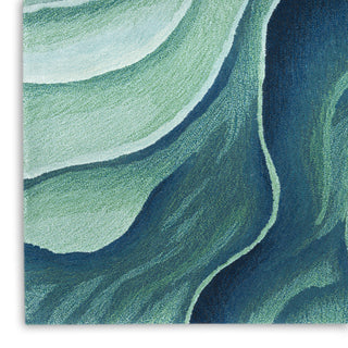 Nourison Home - Prismatic Silver/Green Area Rug PRS42