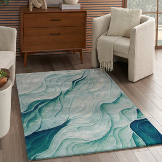 Nourison Home - Prismatic Silver/Green Area Rug PRS42