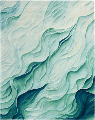 Nourison Home - Prismatic Silver/Green Area Rug PRS42