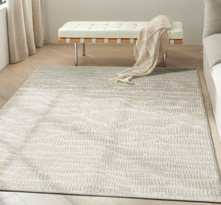 The Rug Corner Calvin Klein Calvin Klein Notes - Ivory/Silver Area Rug NOT01  