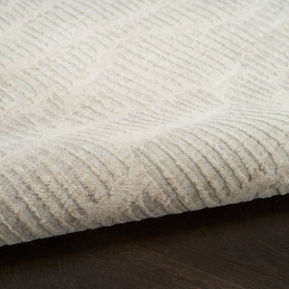 The Rug Corner Calvin Klein Calvin Klein Notes - Ivory/Silver Area Rug NOT01  