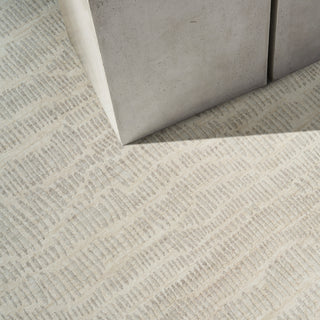 The Rug Corner Calvin Klein Calvin Klein Notes - Ivory/Silver Area Rug NOT01  