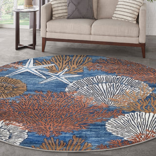 The Rug Corner Nourison Home Seaside SDS04 BLUMT Area Rugs  