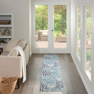 The Rug Corner Nourison Home Garden Oasis GOA01 BLUE Area Rugs  