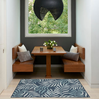 The Rug Corner Nourison Home Garden Oasis GOA01 NAVY Area Rugs  