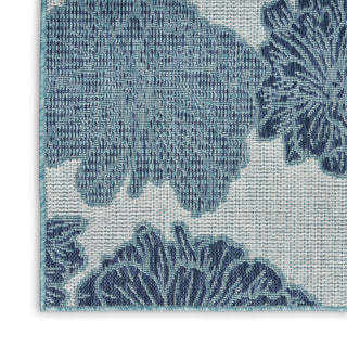 The Rug Corner Nourison Home Garden Oasis GOA04 BLUE Area Rugs  