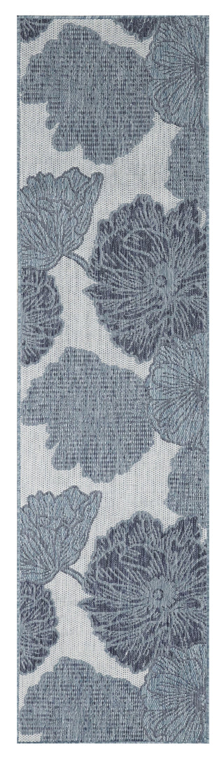 The Rug Corner Nourison Home Garden Oasis GOA04 BLUE Area Rugs  