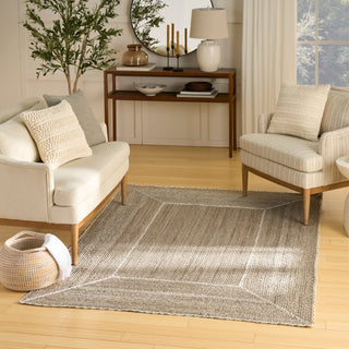 The Rug Corner Nourison Home Nourison Home - Terrazzo Jute Natural/Grey Area Rug TRJ01  