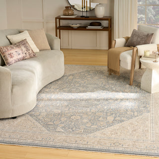 The Rug Corner Nourison Home Retreat RET03 IVBLU Area Rugs  