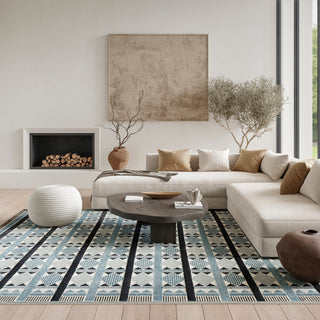 The Rug Corner Nourison Home Nordic NRC06 BLUE Area Rugs  