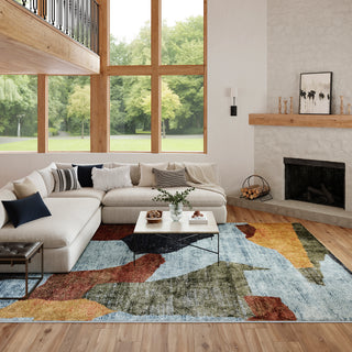 Nourison Home - Nordic Blue/Multi Area Rug NRC18