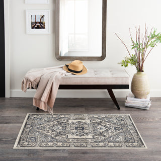 The Rug Corner Nourison Home Nourison Home - Quarry Ivory/Navy Area Rug QUA18  
