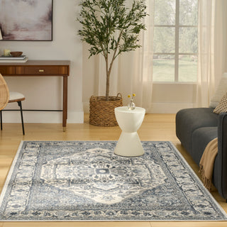 The Rug Corner Nourison Home Nourison Home - Quarry Ivory/Navy Area Rug QUA18  