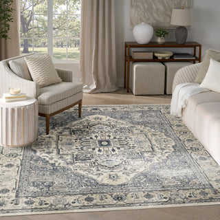The Rug Corner Nourison Home Nourison Home - Quarry Ivory/Navy Area Rug QUA18  