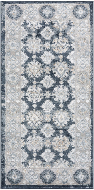 The Rug Corner Nourison Home Nourison Home - Dekor Grey/Navy Area Rug DEK02  