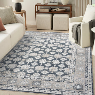 The Rug Corner Nourison Home Nourison Home - Dekor Grey/Navy Area Rug DEK02  