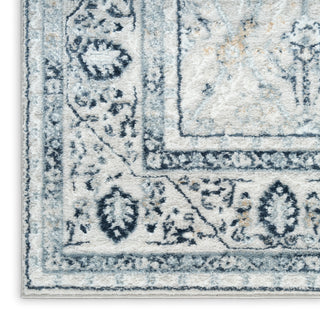 The Rug Corner Nourison Home Nourison Home - Dekor Grey/Navy Area Rug DEK03  